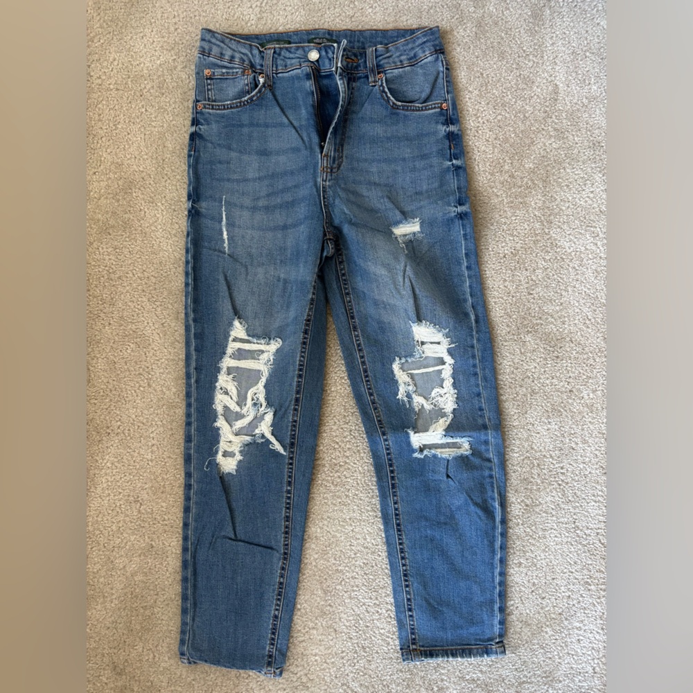 Wild Fable High Rise Mom Ripped Jeans